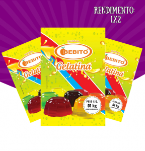 Gelatina em pó Bebito – 01KG – 1×2