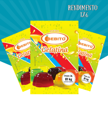 Gelatina em pó Bebito – 01KG – 1X6